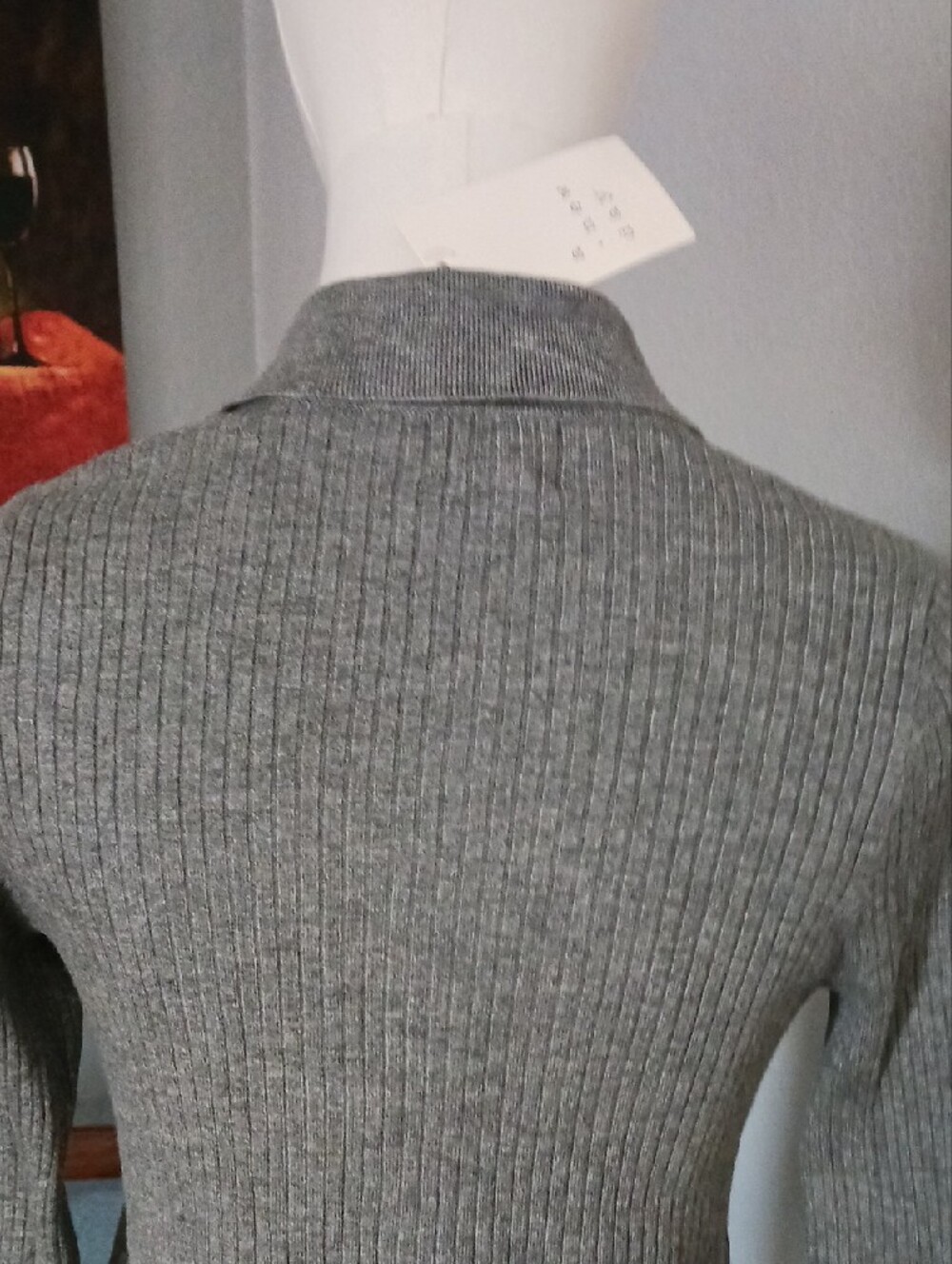 a new day Gray Ribbed Button-Front Collared Top - Picture 8 of 11